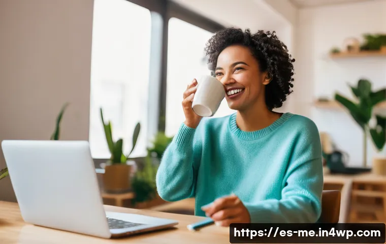원격 근무 중 팀워크 증진을 위한 팁 - **Prompt:** A diverse group of remote professionals (ages 25-50, casually and comfortably dressed in...